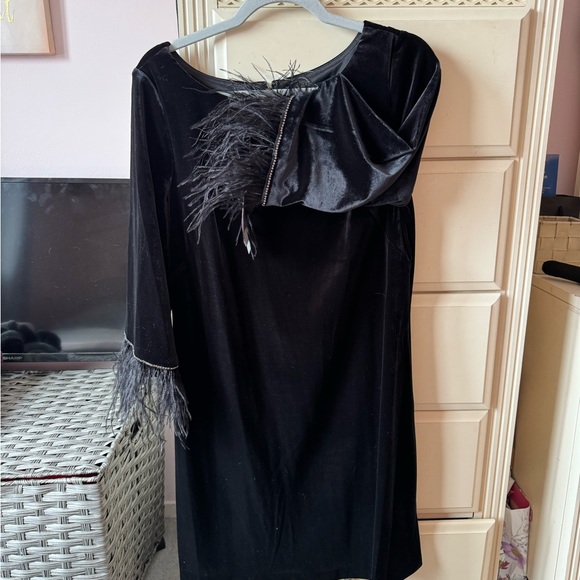 Alex and Eve velvet look party dress sz 10 - Picture 2 of 4